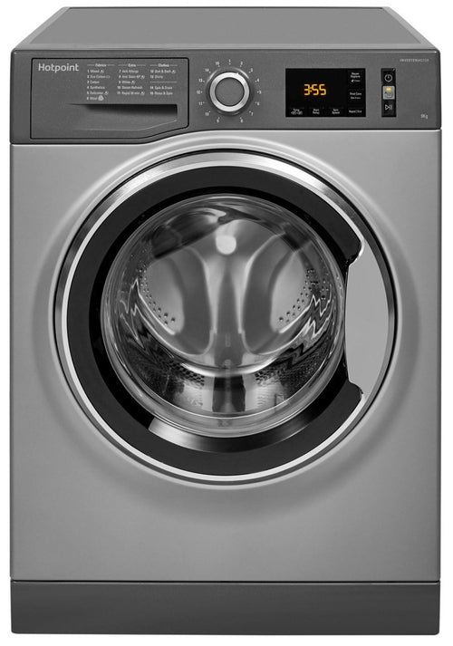 Hotpoint NM11 946 GC A UK N - Graphite Freestanding 9KG Washing Machine - 1400 RPM - A energy