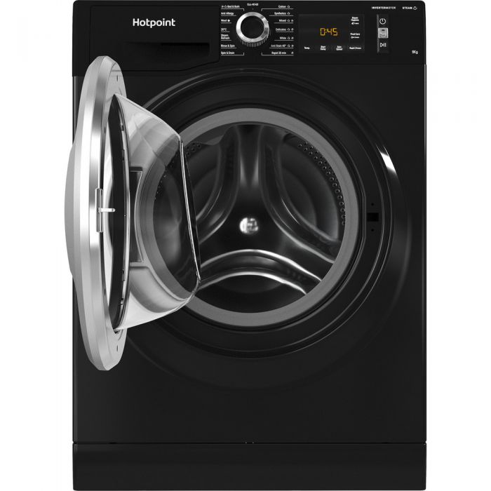 Hotpoint NM11 948 BC A UK - Black Freestanding 9KG Washing Machine - 1400 RPM - A energy