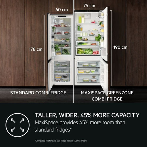 AEG NSC7G752ES - Integrated 70/30 Frost Free Fridge Freezer - E energy