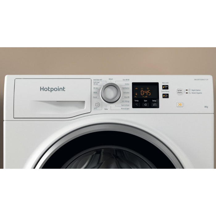 Hotpoint NSWE846WSUK - White 8KG Washing Machine - 1400 RPM - A energy