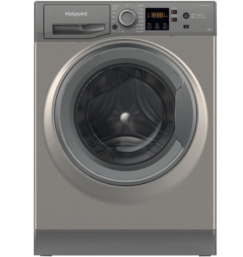 Hotpoint NSWM 1045C GG UK N - Graphite Freestanding 10KG Washing Machine - 1400 RPM - C energy