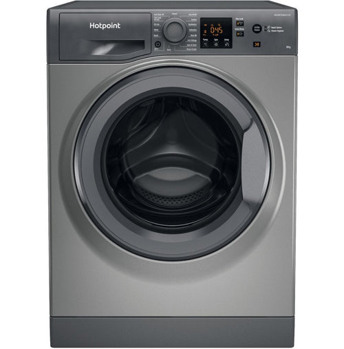 Hotpoint NSWM 864C GG UK N - Graphite Freestanding 8KG Washing Machine - 1600 RPM - B energy