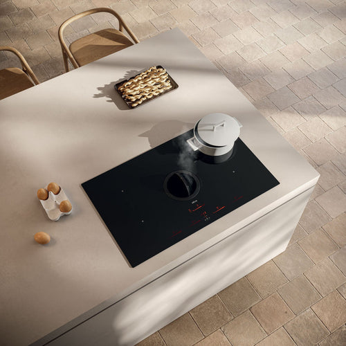 Elica NT-SWH-EVO-BL - Black 80cm Venting Hob - 4 Induction Zones - A++ Energy
