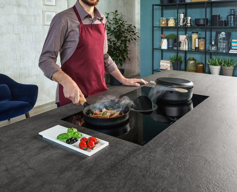 Elica NT-SWH-EVO-BL - Black 83cm Venting Hob - 4 Cooking Zones - A++ Energy