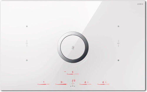 Elica NT-SWITCH-DO-WH - White 80cm Venting Induction Hob - 4 Cooking Zones - A+ Rated