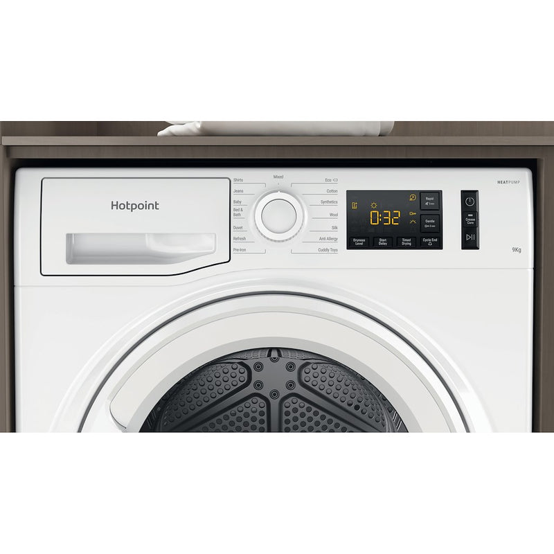 Hotpoint NT M11 92 UK - White 9KG Heat Pump Condenser Dryer - A++ energy