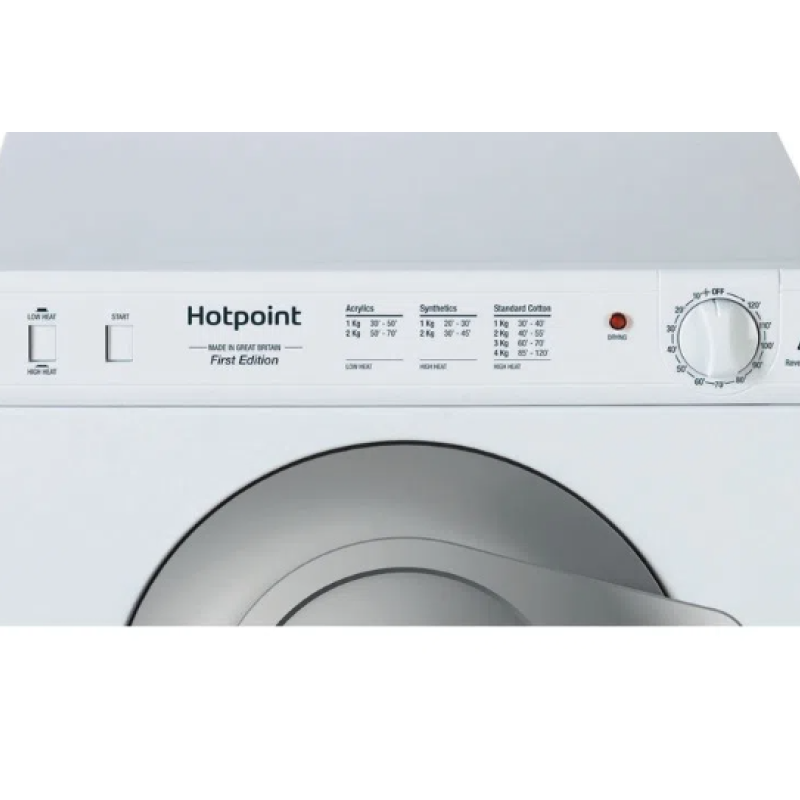 Hotpoint NV4D 01 P (UK) - White 4KG Dryer - D energy