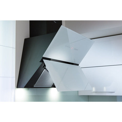 Amica OKC653SW - White Glass Extractor - 60cm Angled