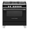 FisherPaykel OR90SCG4B1 - Black 5 Zone Dual Fuel Cooker - A energy