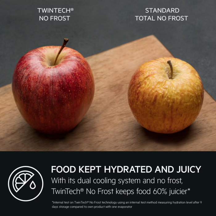 AEG ORC7P321DX - Silver Freestanding 70/30 Frost Free Fridge Freezer - D energy