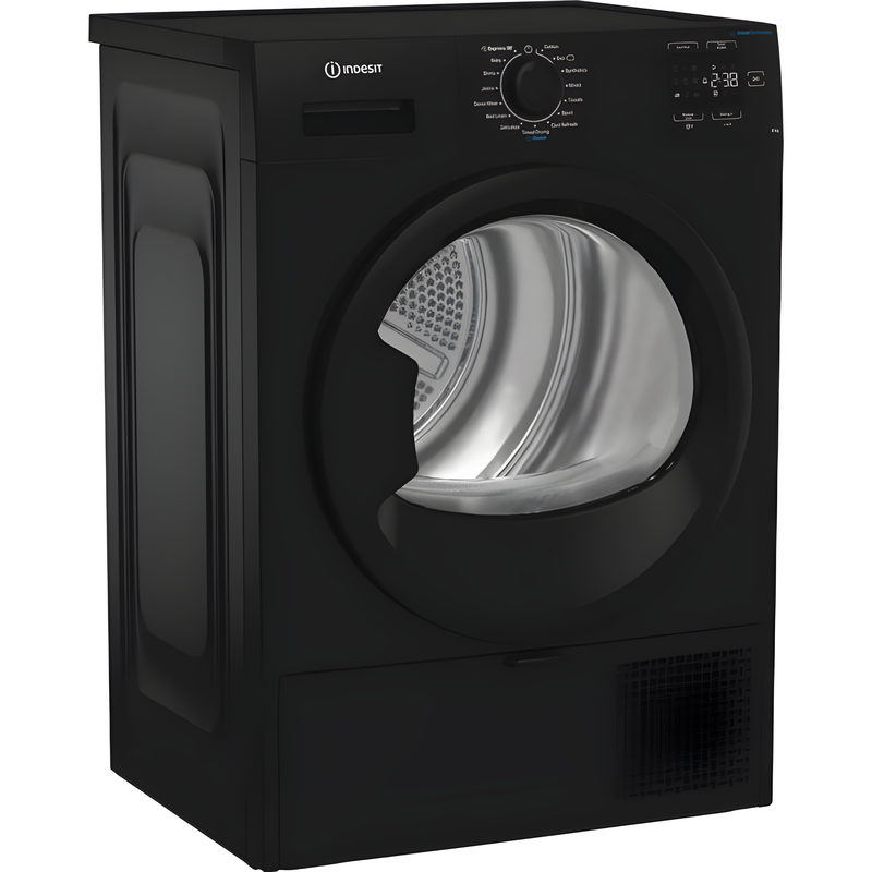 Indesit C YSD 82D BB UK - Black 8KG Heat Pump Tumble Dryer - A+ Energy