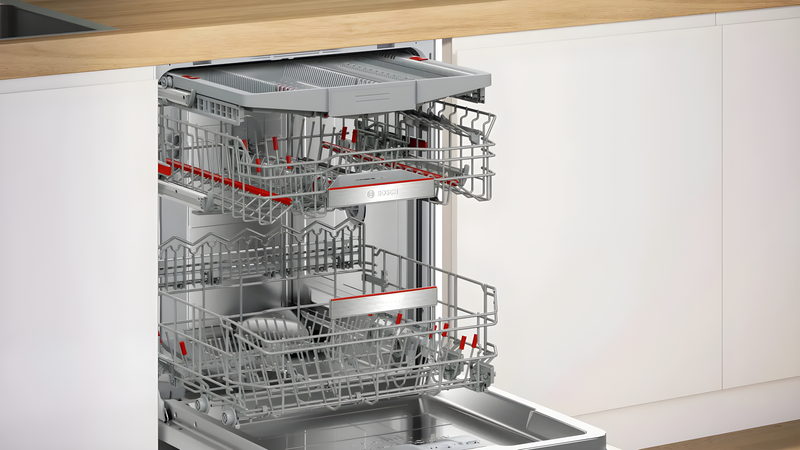 Bosch SMD8YCX03G - White Integrated Dishwasher - A energy