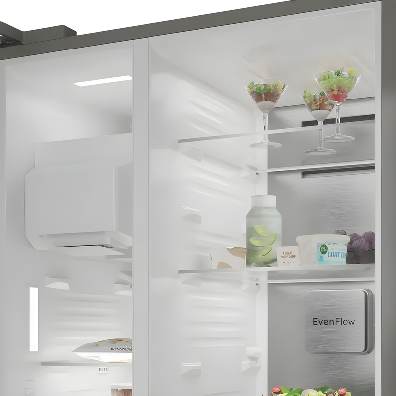 Hotpoint HPG2 9643IB XR4UK - Black Steel American Fridge Freezer - Dual No Frost - E Energy