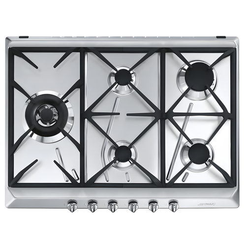 Smeg SRV575GH5 - Stainless Steel 5 Burner Gas Hob - 69cm Built-in