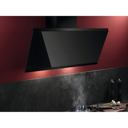 AEG GV77D91SB - Black 90cm Chimney Cooker Hood - A+ Energy Rated