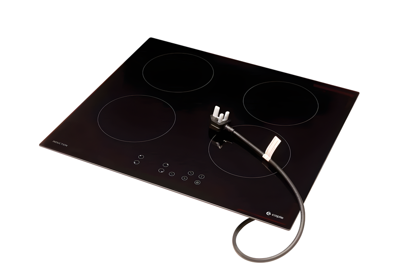 Caple C8410i - Black 59cm Induction Hob - 4 Zones - 13amp plug in