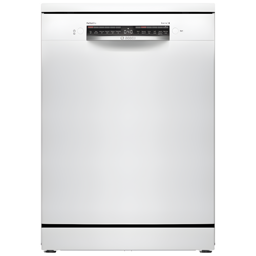 Bosch SMS6ZCW10G - White Freestanding Dishwasher - B energy