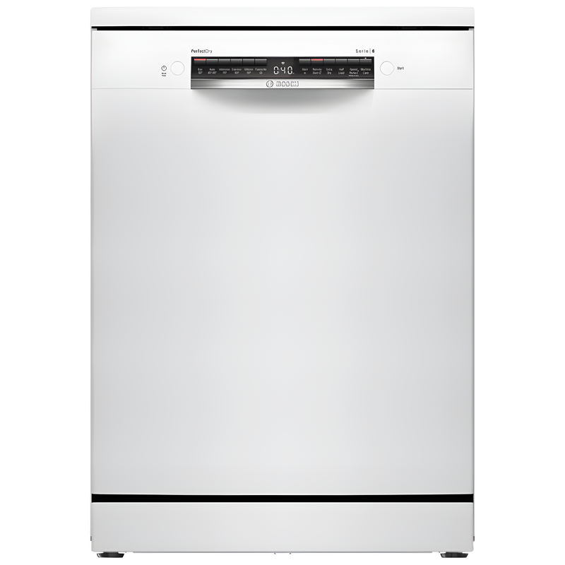 Bosch SMS6ZCW10G - White Freestanding Dishwasher - B energy