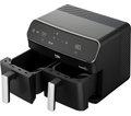 BEKO FRL5387B - Black 8.5L Dual Zone Air Fryer - Smart Finish & Match Cook