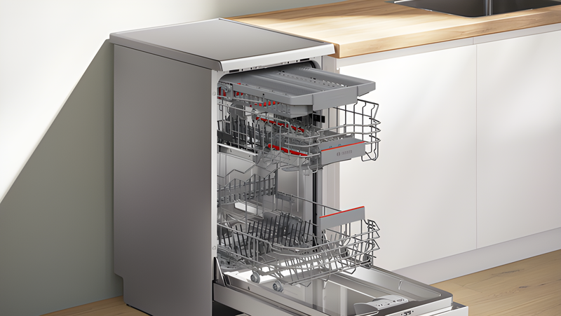 Bosch SPS4HMI14G - Silver Slimline Dishwasher - 10 Place Settings - D Energy Rating
