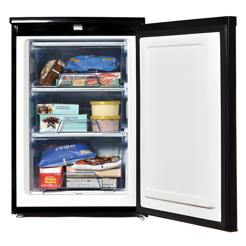 Statesman U355B - Black Undercounter Manual Defrost Freezer - E energy