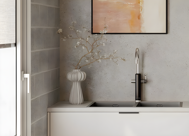 SMEG MAF50BL - Black 50's Style Single Lever Mixer Tap - 360° Rotation