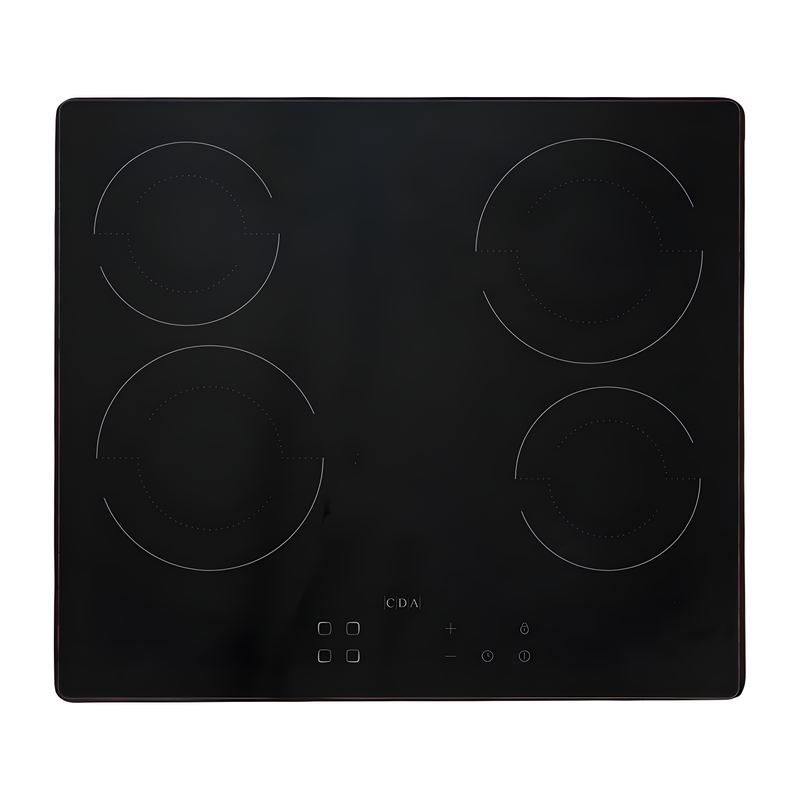 CDA SCC060FR - Black 4 Zone Ceramic Hob - 6kW - Electric