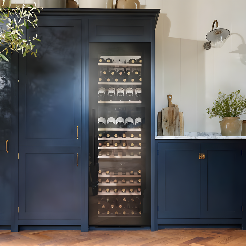 Caple WC1796BG - Black Glass Triple Zone Wine Cooler - 89 Bottle Capacity - G Energy