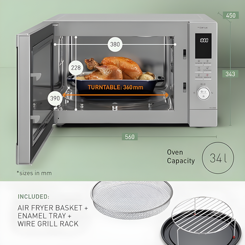 Panasonic NN-CD88QSBPQ - Stainless Steel 34L Combination Microwave