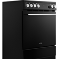 Belling BEL FSA VISION SGL 60Ei BSS 444412054- Black Induction Electric Cooker - 68L Single Oven - A Rated