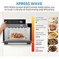 Midea MBOTG934E4MO-BK - Black Built-In Grill Microwave - 34 Litres