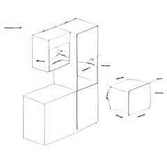 Caple CM121BK - Black 17L Built-in Microwave Grill - 1000W - 700W