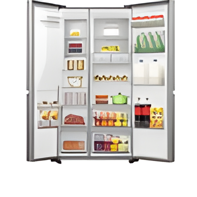 Hisense RS818N4TIC - Stainless Steel American Fridge Freezer - 632L - C Rated