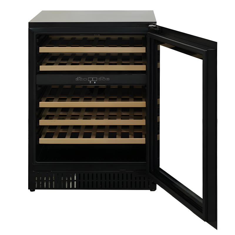 Iceking IKWC605BK - Black Wine Coolers - Dual Zone - A+ energy