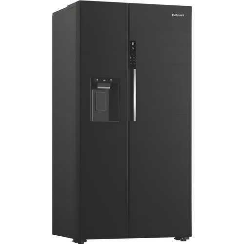 Hotpoint HPG2 9643IB XR4UK - Black Steel American Fridge Freezer - Dual No Frost - E Energy
