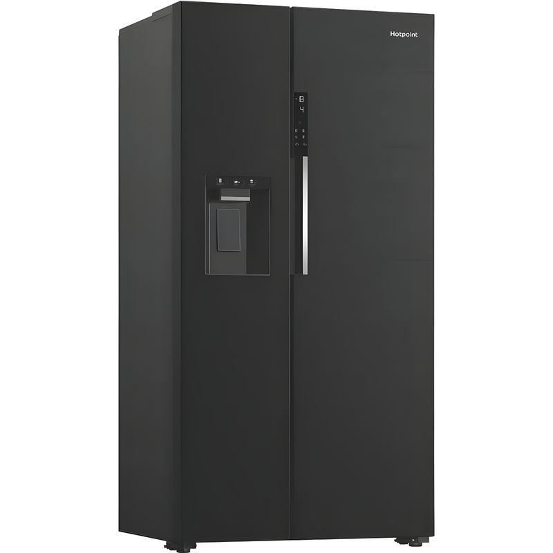 Hotpoint HPG2 9643IB XR4UK - Black Steel American Fridge Freezer - Dual No Frost - E Energy