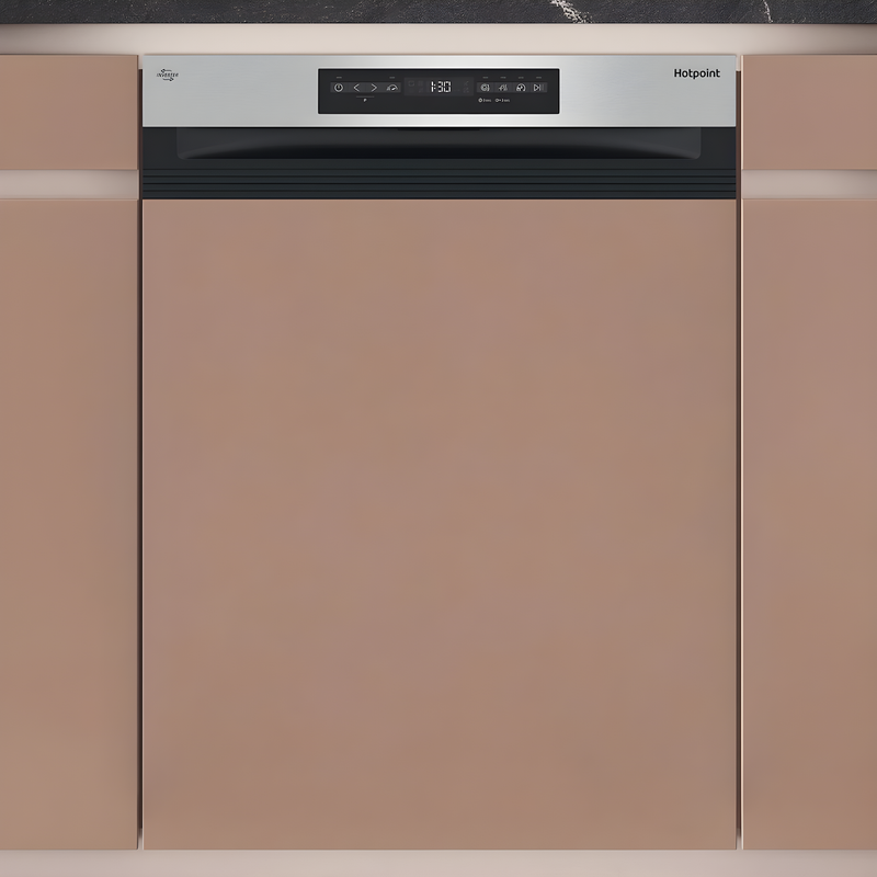 Hotpoint H5PC15M6 UK- Stainless Steel Semi-Integrated Dishwasher - C Energy Rating