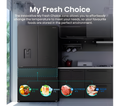 HISENSE RF749N4SWFE - Black American Fridge Freezer - 579L Capacity - E Energy Rating