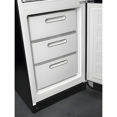 SMEG FAB32RBL6UK - Black Fridge Freezer - 331L Capacity - C Energy Rating