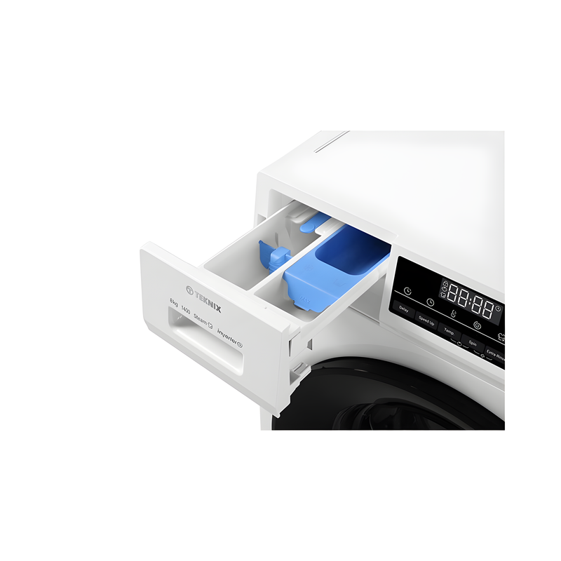 Teknix TK3W814XW - White 8KG Washing Machine - 1400 RPM - A energy