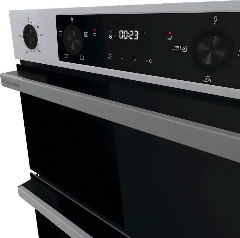 Hisense BUD714221CX - Stainless Steel Built-Under Double Oven - 92L Total Capacity - A Energy