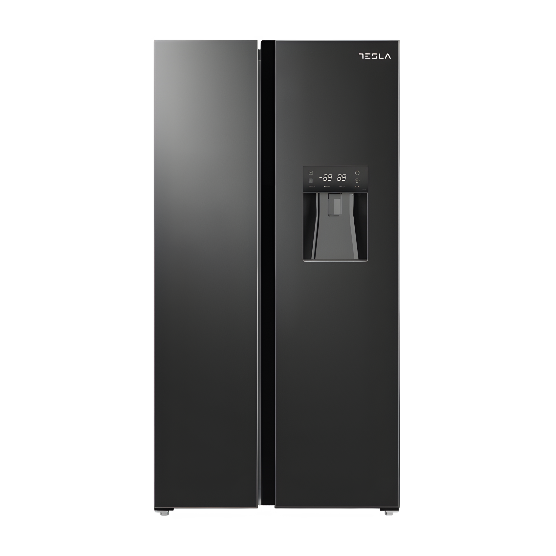 E Ratin Tesla T582SBSB - Black American Fridge Freezer - 582L - E Energy Ratin ...