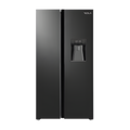 Tesla T582SBSB - Black American Fridge Freezer - 582L - E Energy Rating