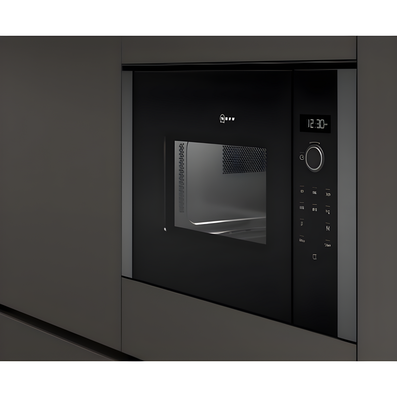 Neff HLAWD23G0B - Grey Built in Electric Microwave - Hydrolytic cleaning