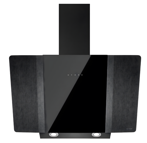 Caple ZEL900 - Black Glass 90cm Chimney Extractor Hood - 612 m³/h - A energy