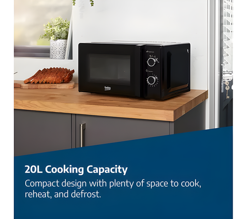 BEKO MOC20100SFB - Silver Solo Microwave - 700W - 20 Litres