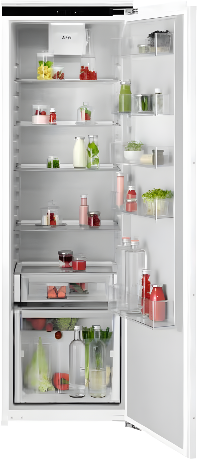 AEG NSK7D181EC - White Built-In Larder Fridge - 310 Litres - E Energy Rating