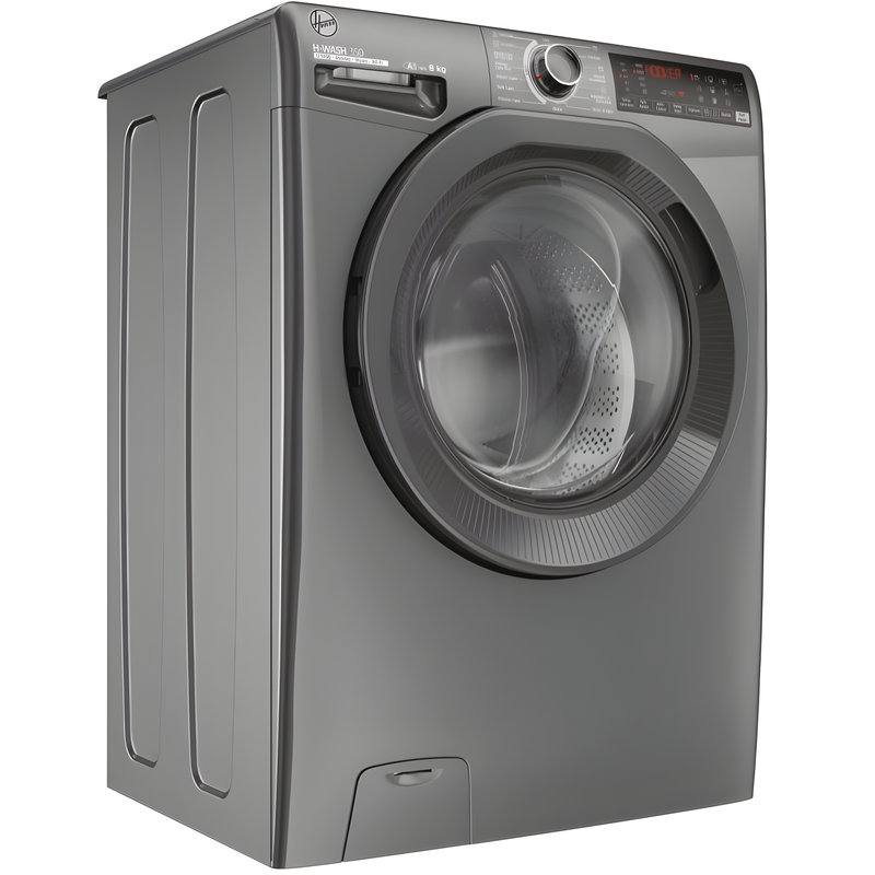 Hoover H3WPS486TMRR6-80 - Grey Freestanding 8KG Washing Machine - 1400 RPM - A energy