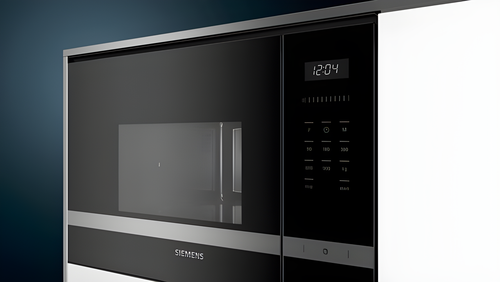 Siemens BF555LMS0B - Stainless Steel Built In Microwave - 25L Capacity - 900W