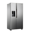 Teknix THSBS1791PLUX Stainless Steel 2 Door Side by Side Fridge Freezer - E rated Plumbed ice+water